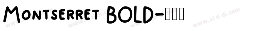Montserret BOLD字体转换